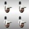 Service Caster 3 Inch 316SS High Temp Glass Filled Nylon 1-3/4 Inch Stem Caster Set Lock Brake SCC-SS316TTLEX20S314-GFNSHT-134-4 - alternate 2